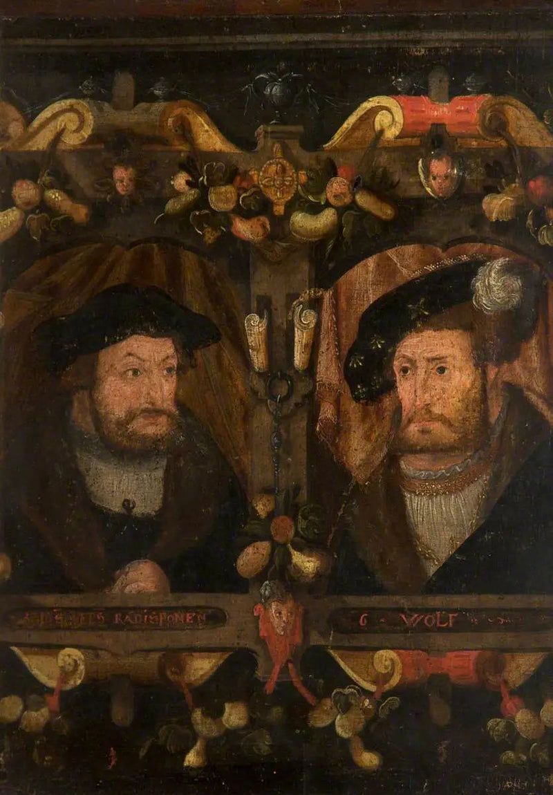 개혁자 라디스포넨과 G. 울프(프레데릭 « 현자 », 1463-1525, 그리고 장 1세 « 끈기 », 1468-1532) - 루카스 크라나흐 1세