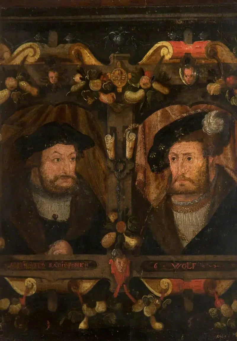 개혁자 라디스포넨과 G. 울프(프레데릭 « 현자 », 1463-1525, 그리고 장 1세 « 끈기 », 1468-1532) - 루카스 크라나흐 1세
