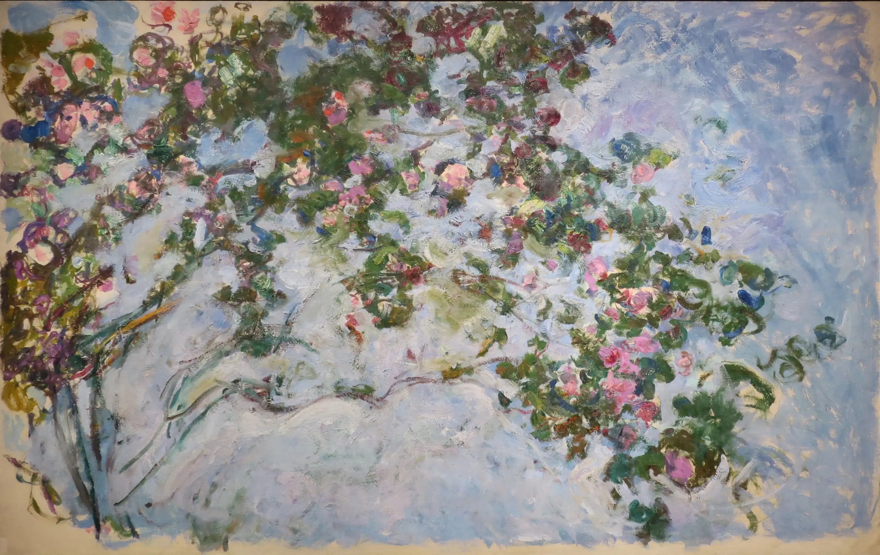 Reproduction du tableau « Les roses - Claude Monet » par Alpha Reproduction en peinture à l’huile