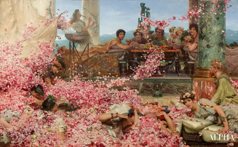 Les roses d'Héliogabalus - Lawrence Alma-Tadema - Reproductions de tableaux et peintures haut de gamme