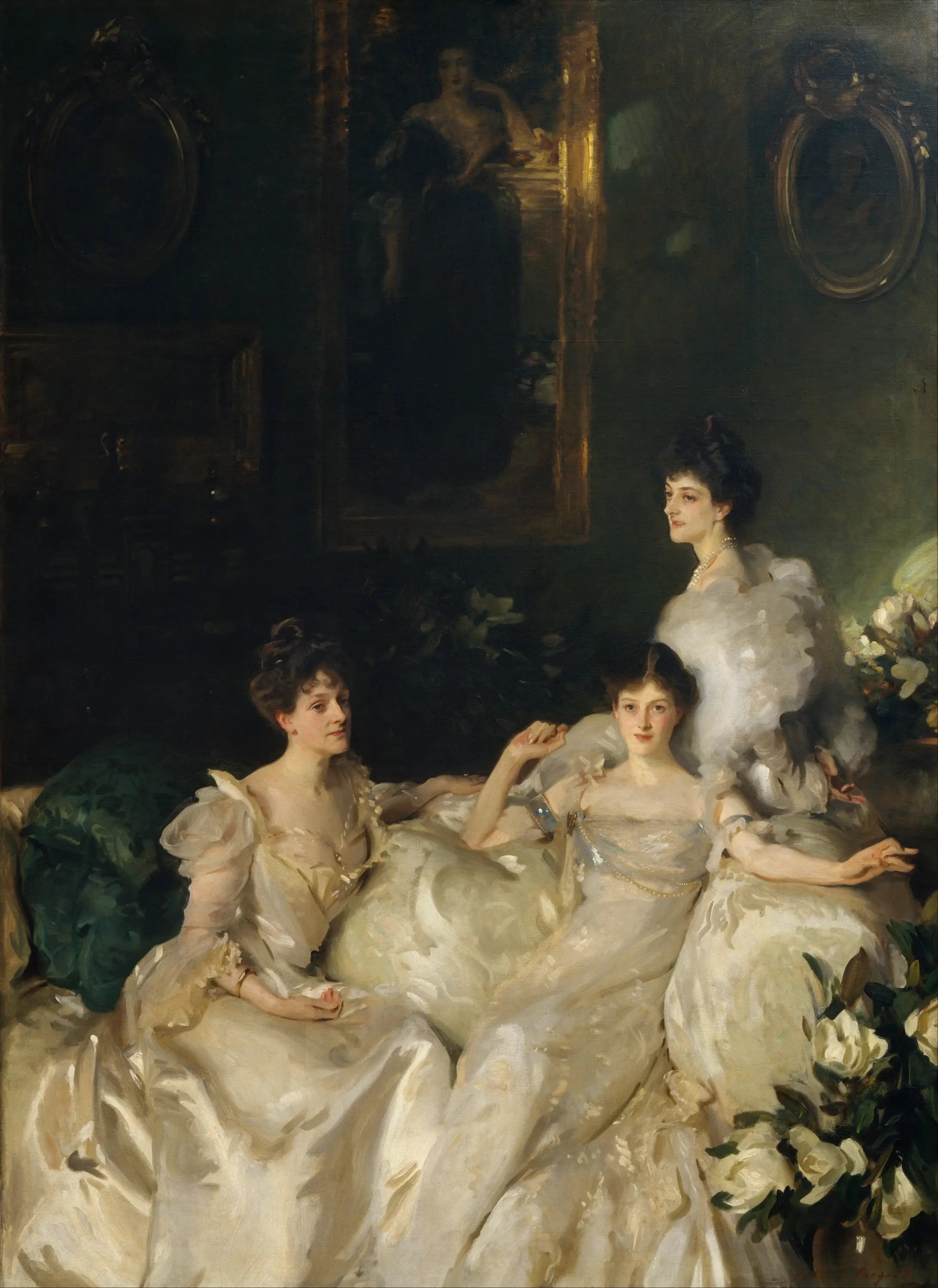 Les Sœurs Wyndham - John Singer Sargent image 1 reproduction artisanale de tableau