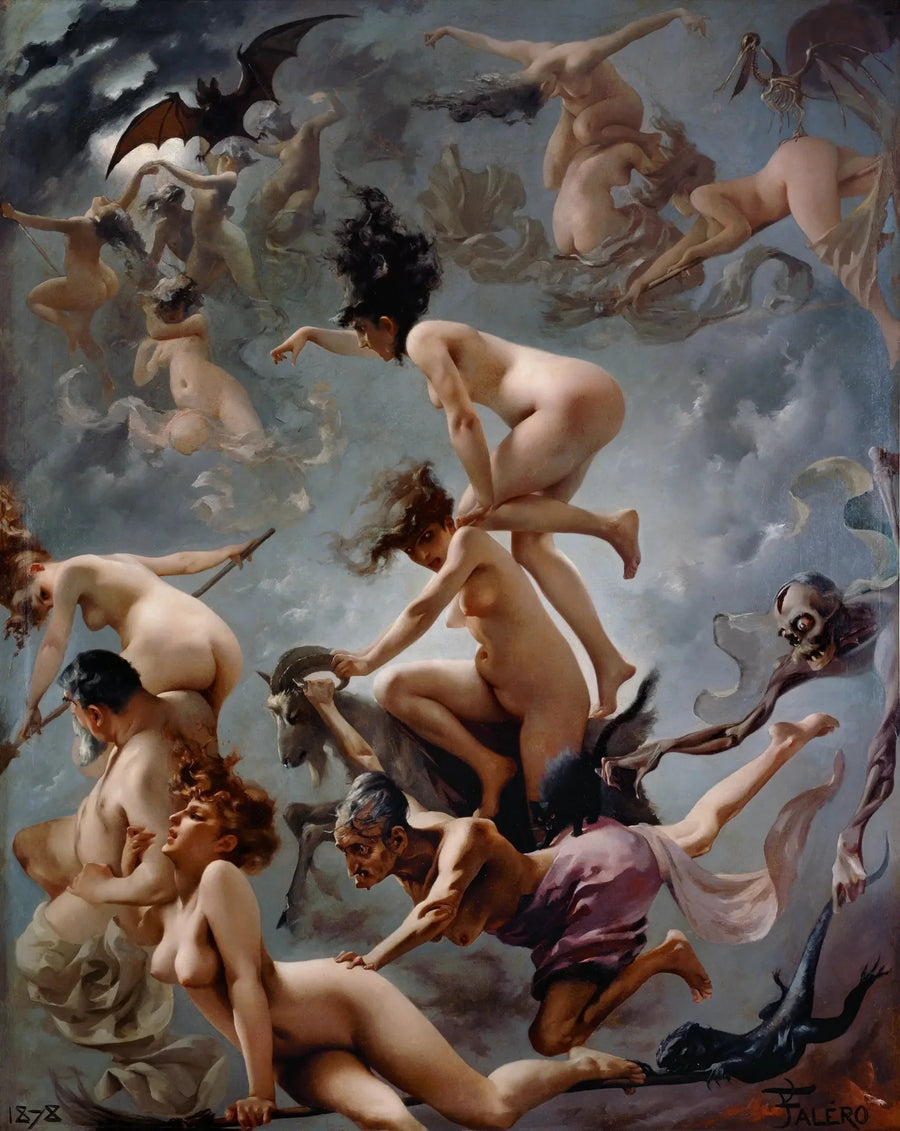마녀들이 그들의 주술회에 가는 모습 - 루이즈 리카르도 팔레로

Source:
Les sorcières se rendant à leur sabbat - Luis Ricardo Falero