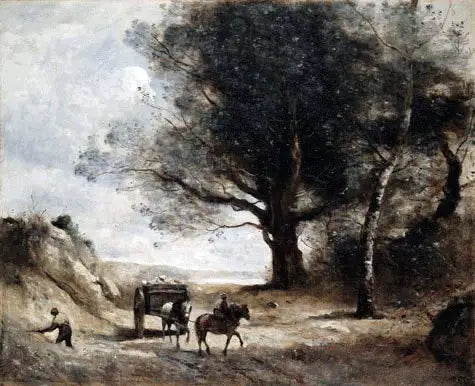 Les Tailleurs de pierre - Jean-Baptiste Camille Corot - Alpha Reproduction