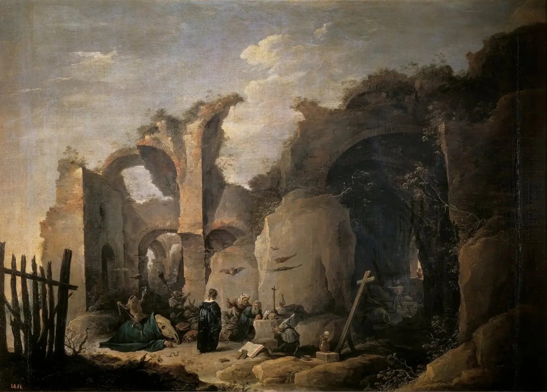 Les Tentations de Saint Antoine Abbé - David Teniers le Jeune image 1 copie de tableau peinte à la main