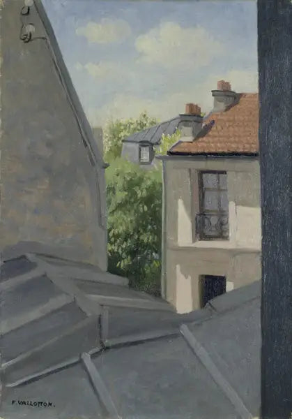 지붕, 메리메 거리 - 펠릭스 발로통

Source:
Les toits, rue Mérimée - Félix Vallotton