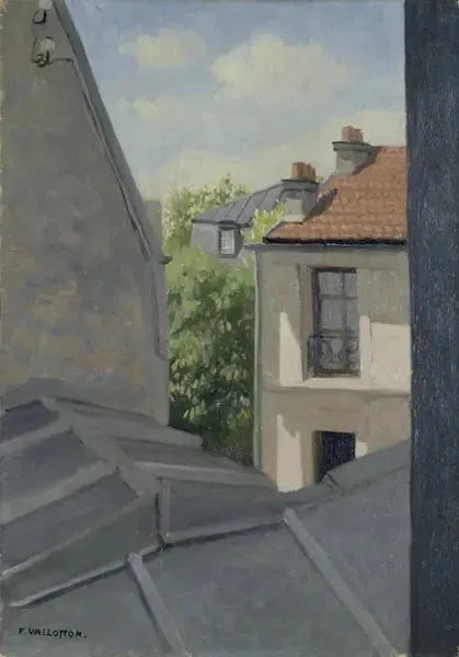 지붕, 메리메 거리 - 펠릭스 발로통

Source:
Les toits, rue Mérimée - Félix Vallotton
