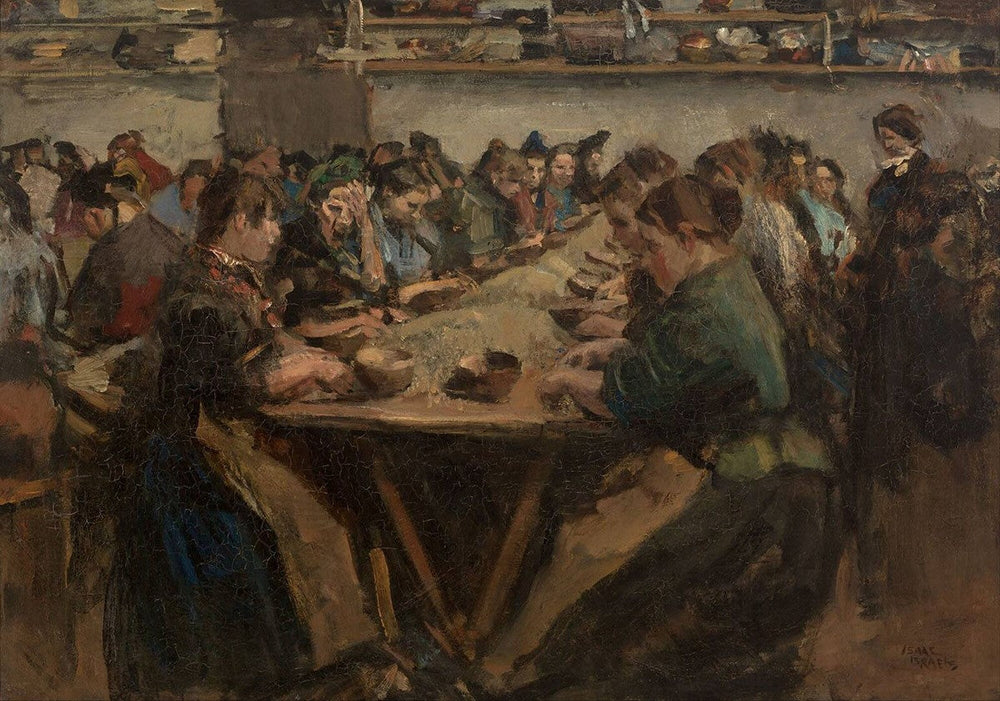 Les trieurs de café - Isaac Israëls image 1 copie de tableau peinte à la main