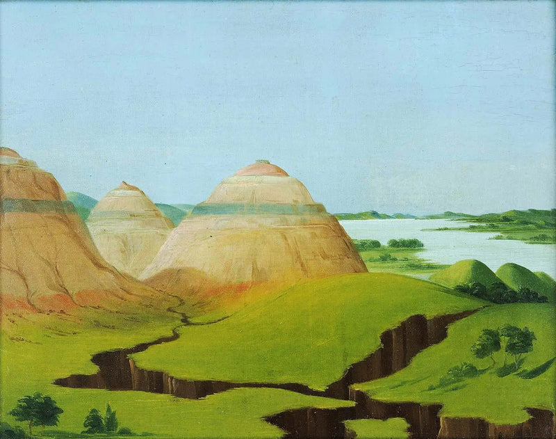 레 트루 돔, 클레이 블러프스, 만단 마을에서 15마일 위 - 조지 캐틀린

Source:
Les Trois Dômes, Clay Bluffs à 15 miles au-dessus du village de Mandan - George Catlin