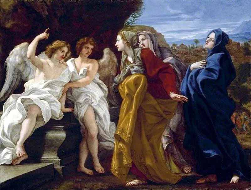 Les Trois Maries au sépulcre vide - Giovanni Battista Gaulli