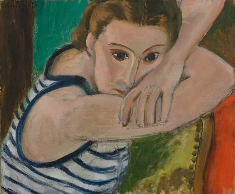 Les Yeux bleus - Henri Matisse image 1 reproduction artisanale de tableau