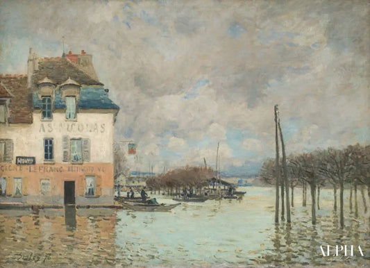 L'inondation à Port-Marly - Alfred Sisley - Reproductions de tableaux et peintures haut de gamme