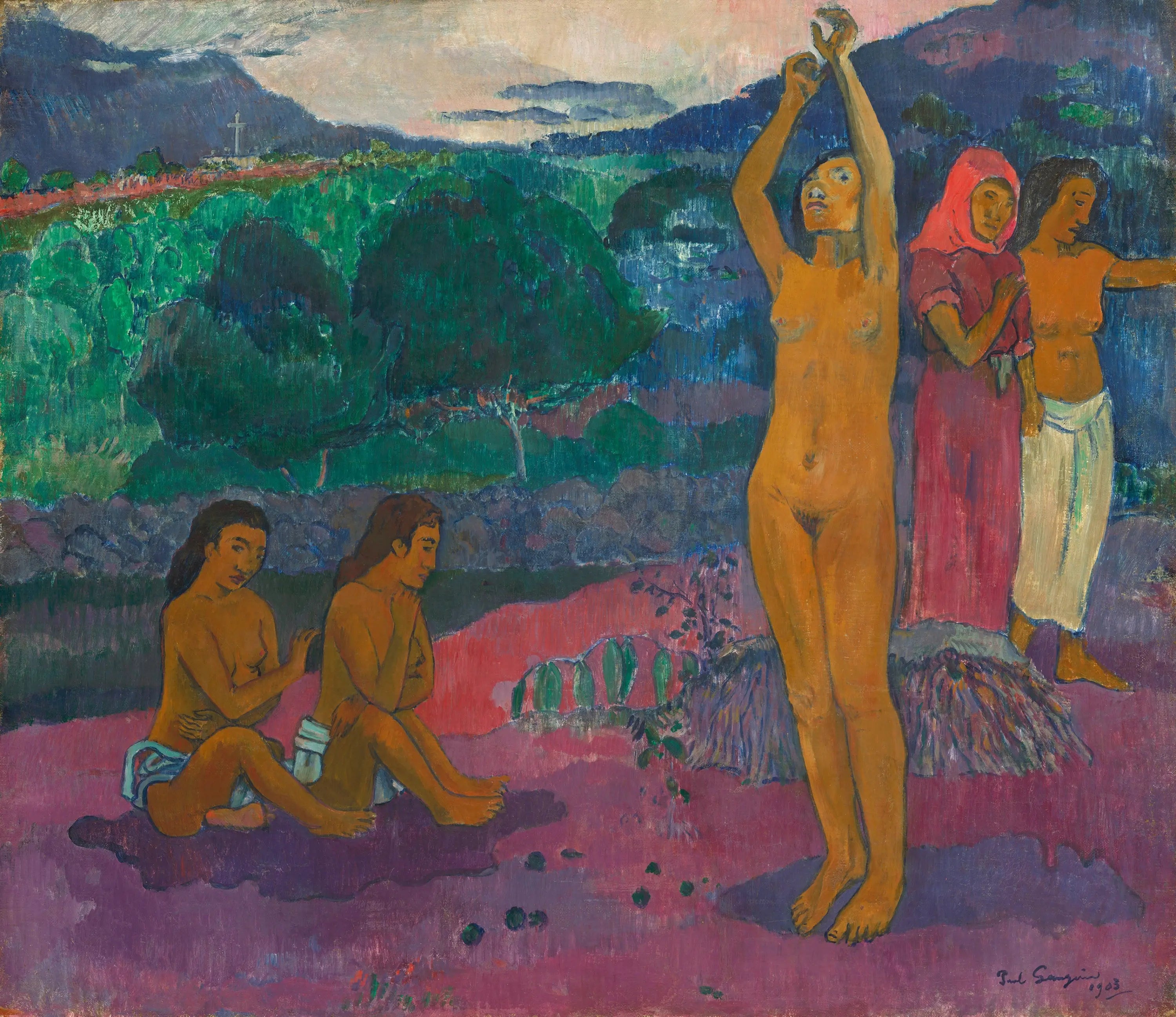 Reproduction du tableau « L'Invocation - Paul Gauguin » par Alpha Reproduction en peinture à l’huile