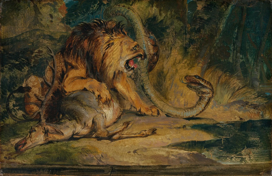 사자를 방어하는 사냥감 - 에드윈 헨리 랜드시어

Source:
Lion défendant sa proie - Edwin Henry Landseer