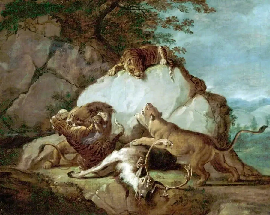 사자와 호랑이가 사슴을 놓고 싸우는 모습 - 조지 스텁스

Source:
Lions et tigres se battant pour un cerf - George Stubbs