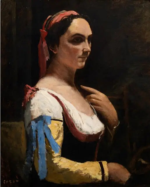L’Italienne - Jean-Baptiste Camille Corot - Alpha Reproduction