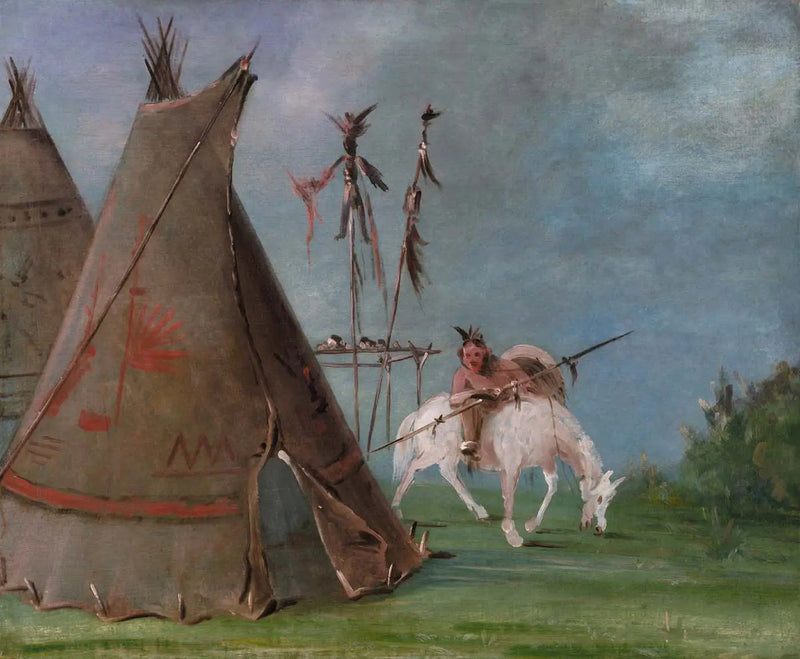 버팔로 가죽의 코만치 오두막 - 조지 캐틀린

Source:
Loge Comanche des Peaux de Buffle - George Catlin