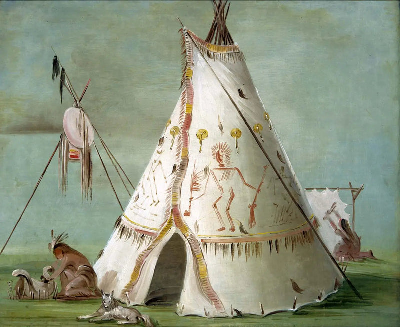 까마귀의 로지, 25개 버팔로 가죽 - 조지 캐틀린

Source:
Loge des Corbeaux des Vingt-cinq Peaux de Buffle - George Catlin