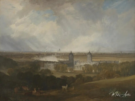 Londres depuis le parc de Greenwich exposé - William Turner - Reproductions de tableaux et peintures haut de gamme