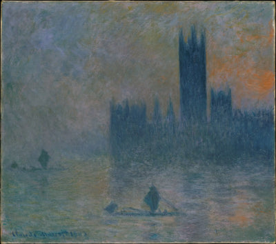 Reproduction du tableau « Londres, le Parlement (Effet de brouillard) - Claude Monet » par Alpha Reproduction en peinture à l’huile