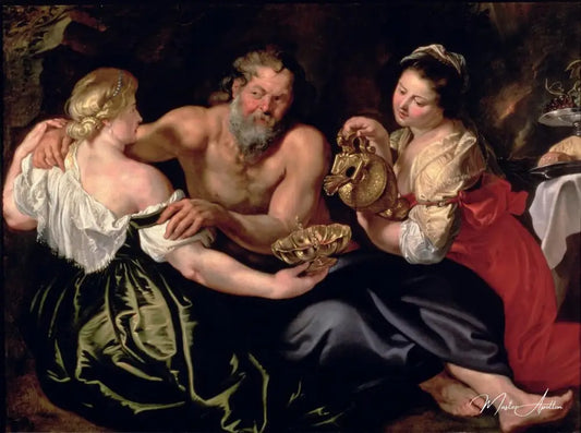 Lot et ses filles - Peter Paul Rubens - Reproductions de tableaux et peintures haut de gamme