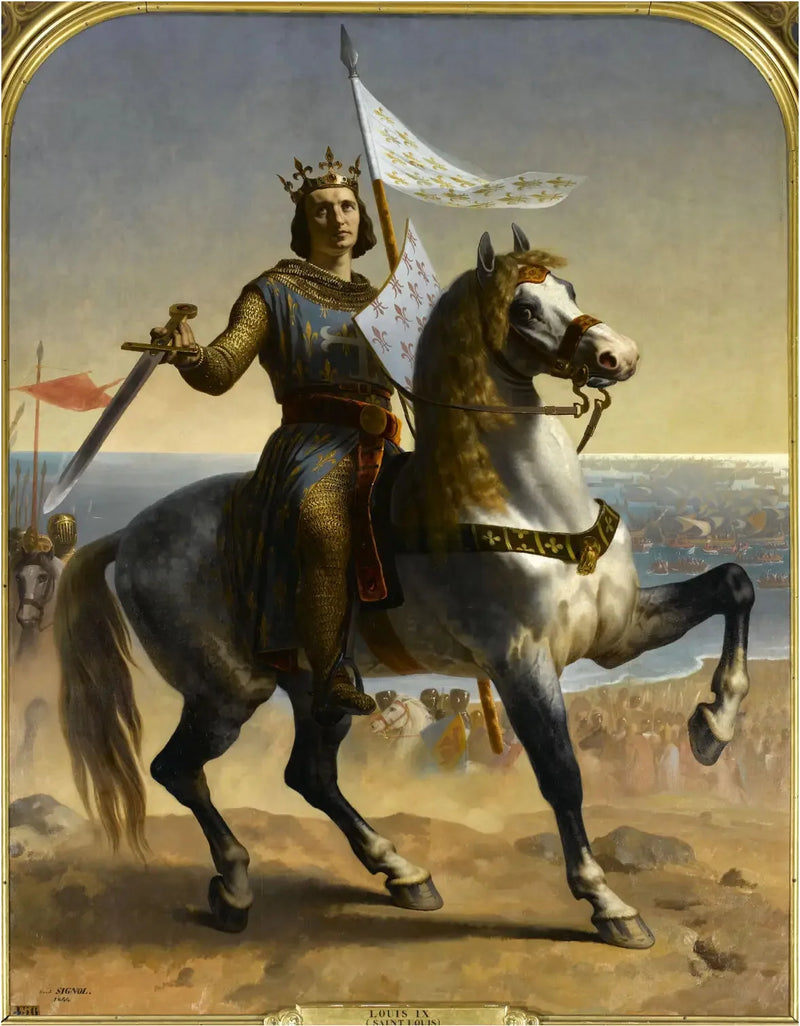 루이 9세, 성 루이로도 알려진 프랑스 왕 (1215-1270) - 에밀 시뇰

Source:
Louis IX, dit Saint Louis, Roi de France (1215-1270) - Émile Signol