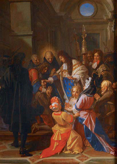 Louis XIV touchant les malades des écrouelles - Jean-Baptiste Jouvenet - Alpha Reproduction