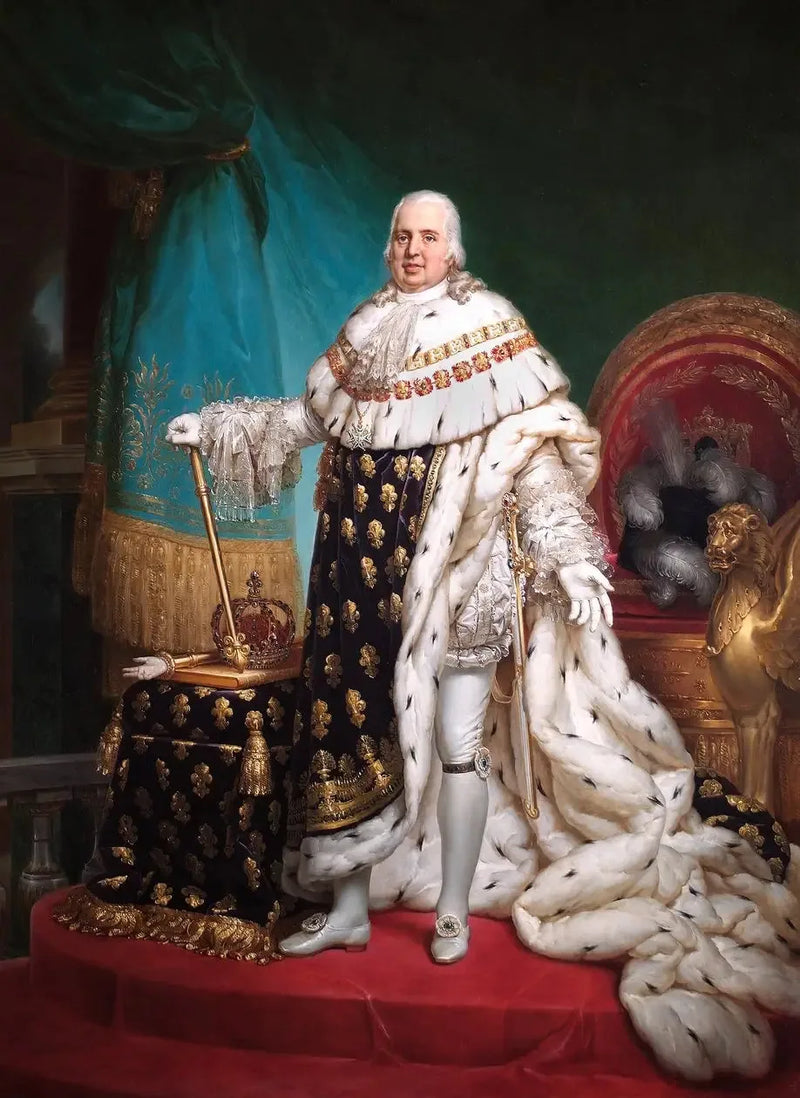 루이 18세 (1755–1824), 프랑스 왕 - 프랑수아 제라르

Source:
Louis XVIII (1755–1824), roi de France - François Gérard