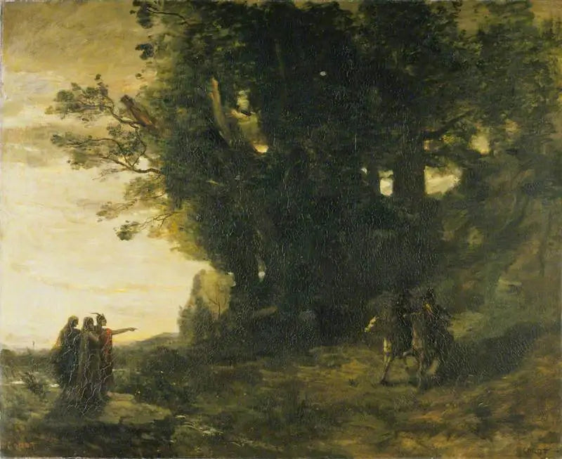 Macbeth et les sorcières - Jean-Baptiste Camille Corot - Alpha Reproduction