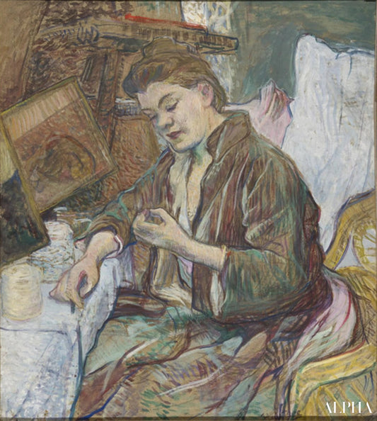 Madame Favre à sa toilette - Toulouse Lautrec - Reproductions de tableaux et peintures haut de gamme