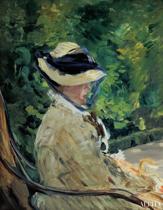 Madame Manet à Bellevue - Edouard Manet - Reproductions de tableaux et peintures haut de gamme