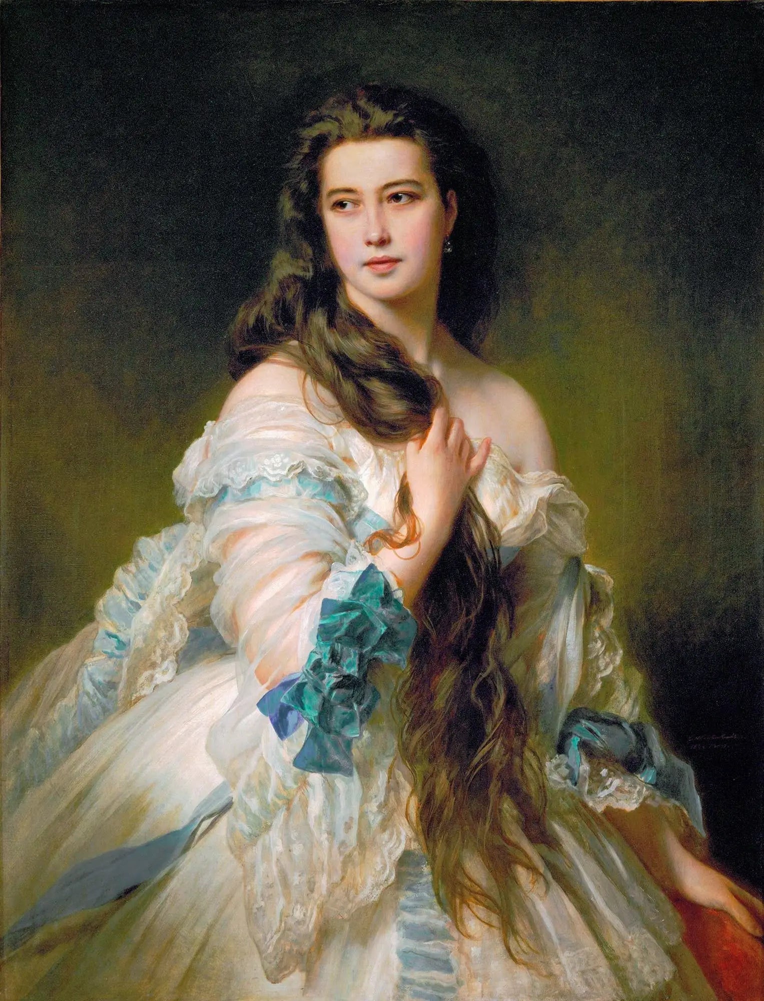 Madame Rimski-Korsakov - Franz Xaver Winterhalter image 1 tableau peint à l’huile sur toile