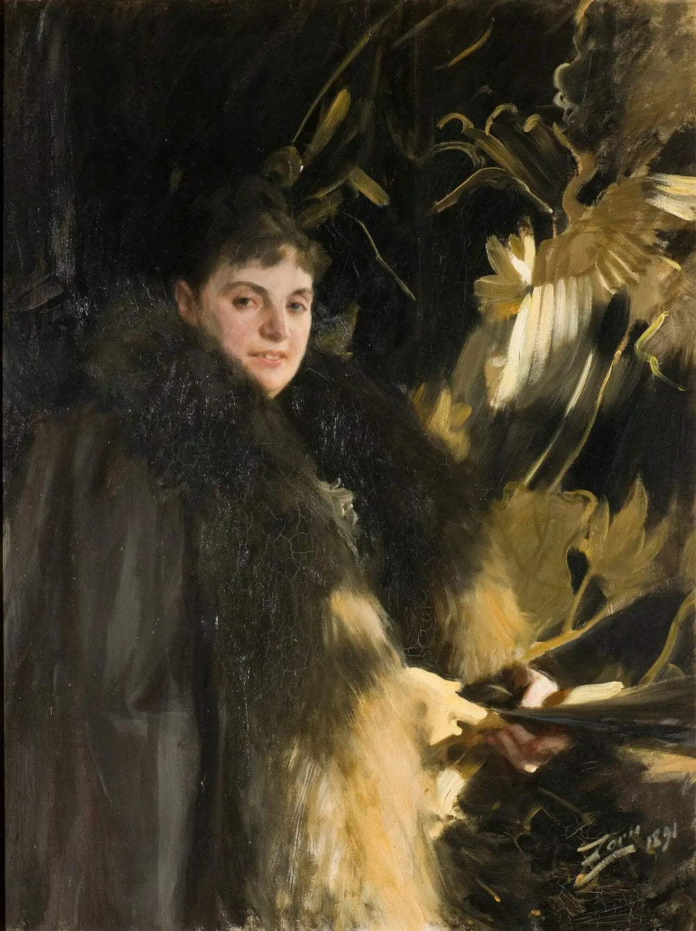 Madame Véronique Heiss - Anders Zorn image 1 reproduction d’œuvre d’art à l’huile