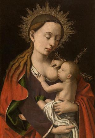 Madone - Petrus Christus image 1 copie de tableau peinte à la main
