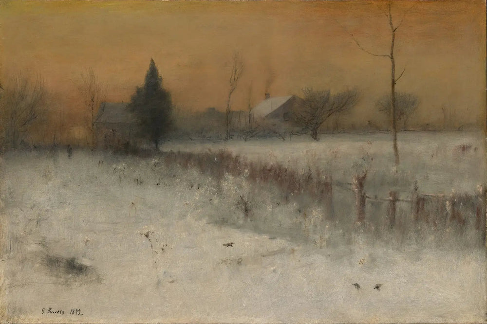 Maison à Montclair - George Inness image 1 reproduction d’œuvre d’art à l’huile