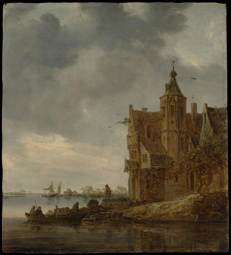 Maison de campagne près de l'eau - Jan van Goyen