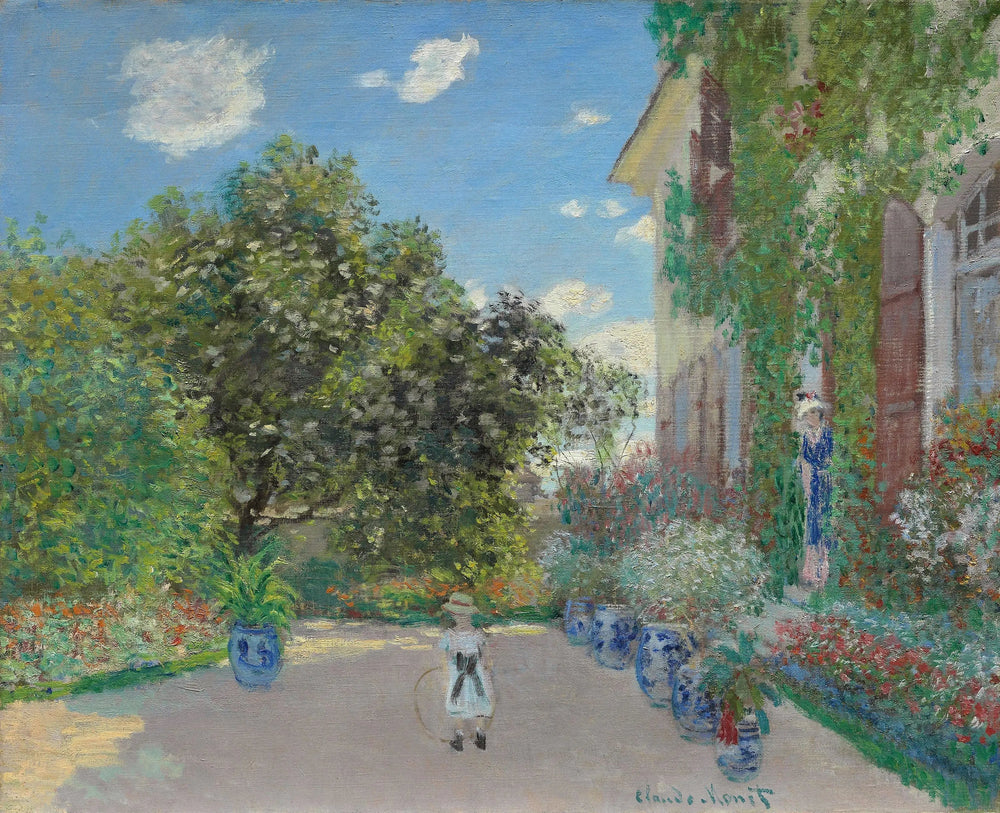 Maison de l'artiste à Argenteuil - Claude Monet image 1 copie peinte à la main à l’huile