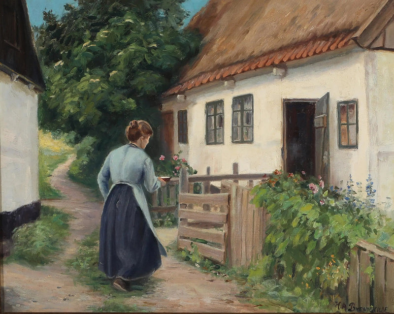 리엘 니스티베드의 패션 디자이너의 집 - H. A. Brendekilde

Source:
Maison de la couturière à Lille Næstved. - H. A. Brendekilde