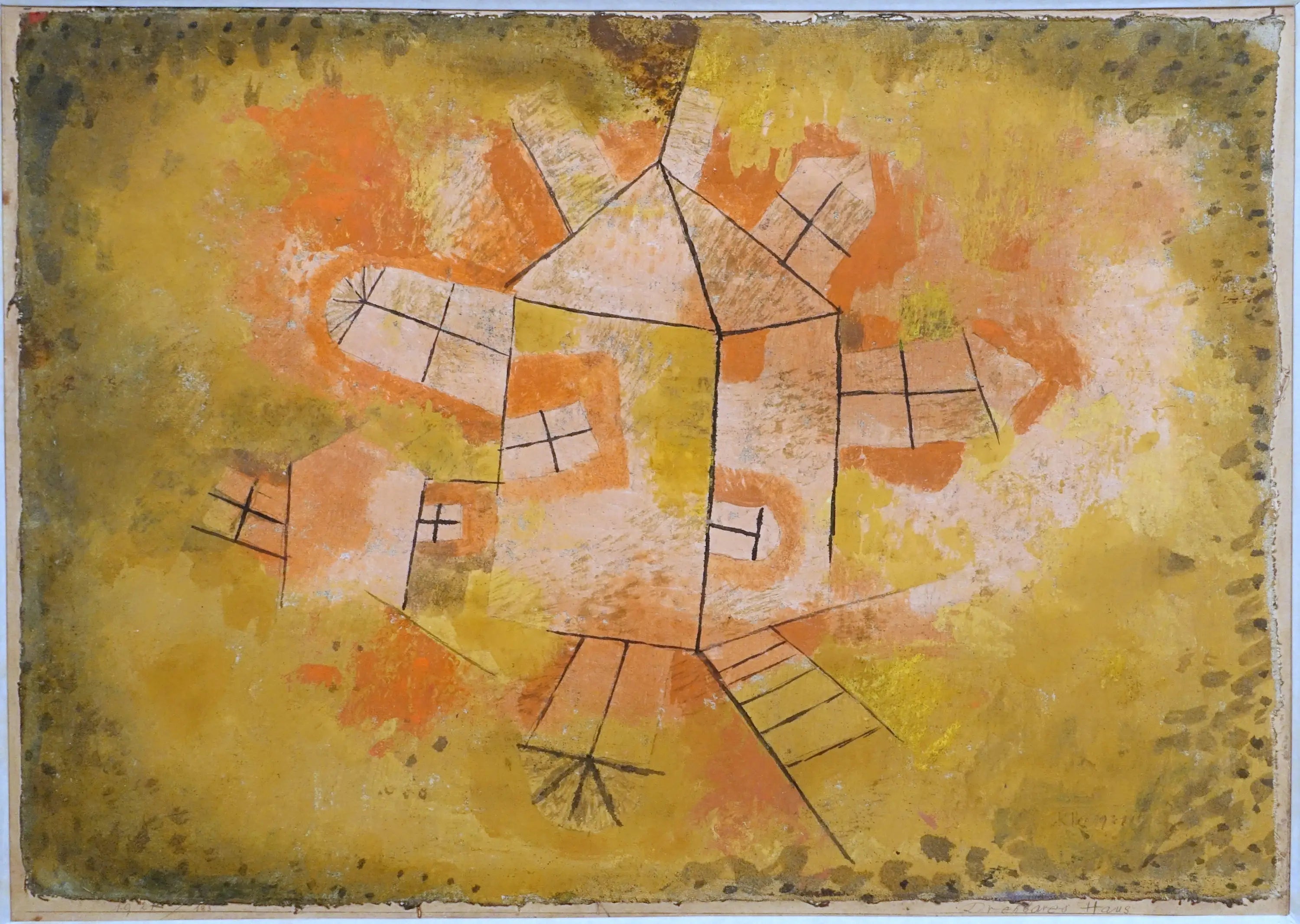 Maison tournante - Paul Klee image 1 reproduction artisanale de tableau