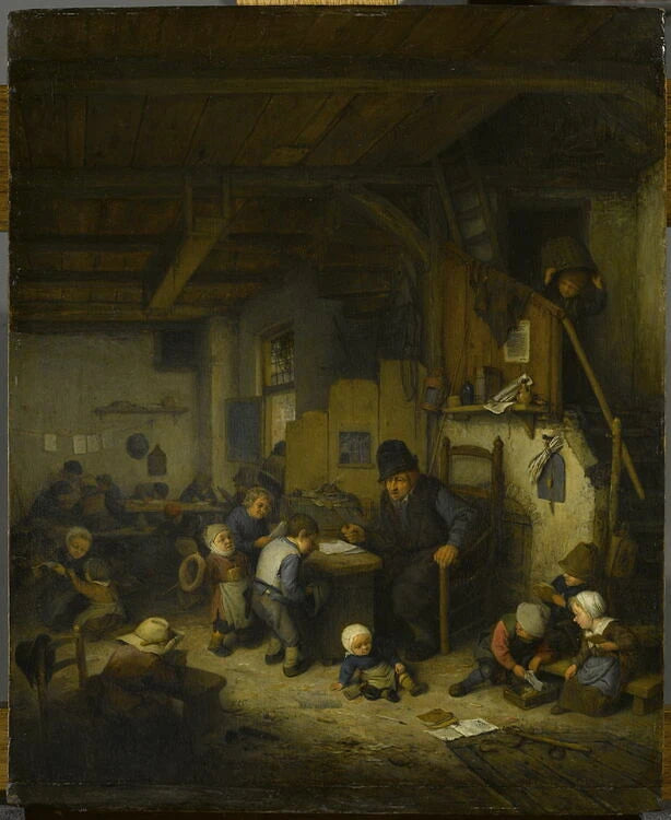 Le Maître d'école - Adriaen van Ostade