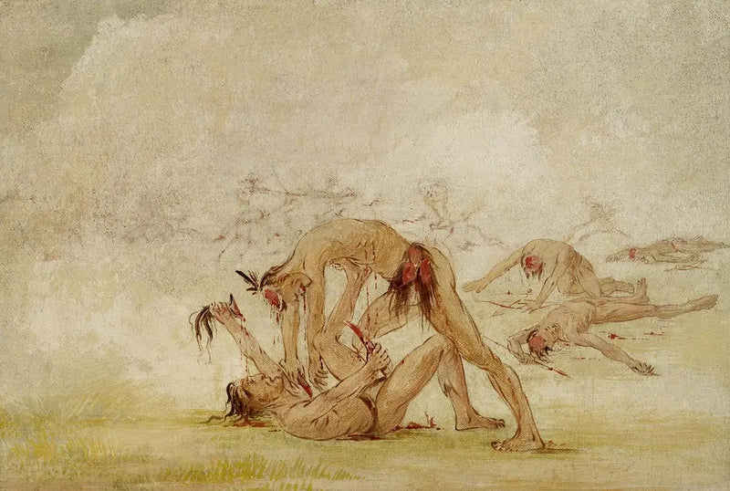 만단 스칼판트 앙니 - 조지 캐틀린

Source:
Mandan scalpant un ennemi - George Catlin