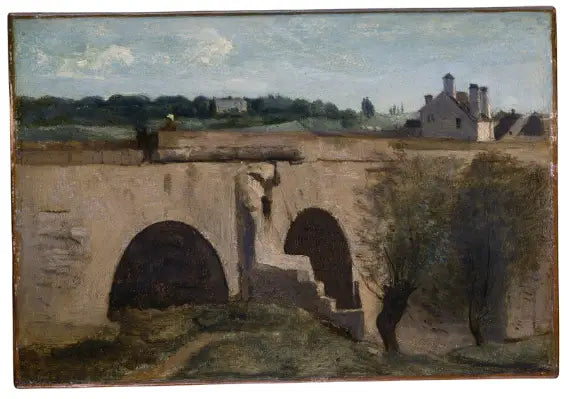 Mantes. Un amorce de pont - Jean-Baptiste Camille Corot - Alpha Reproduction