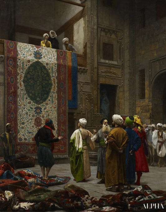 Marchand de tapis au Caire - Jean-Léon Gérôme - Reproductions de tableaux et peintures haut de gamme