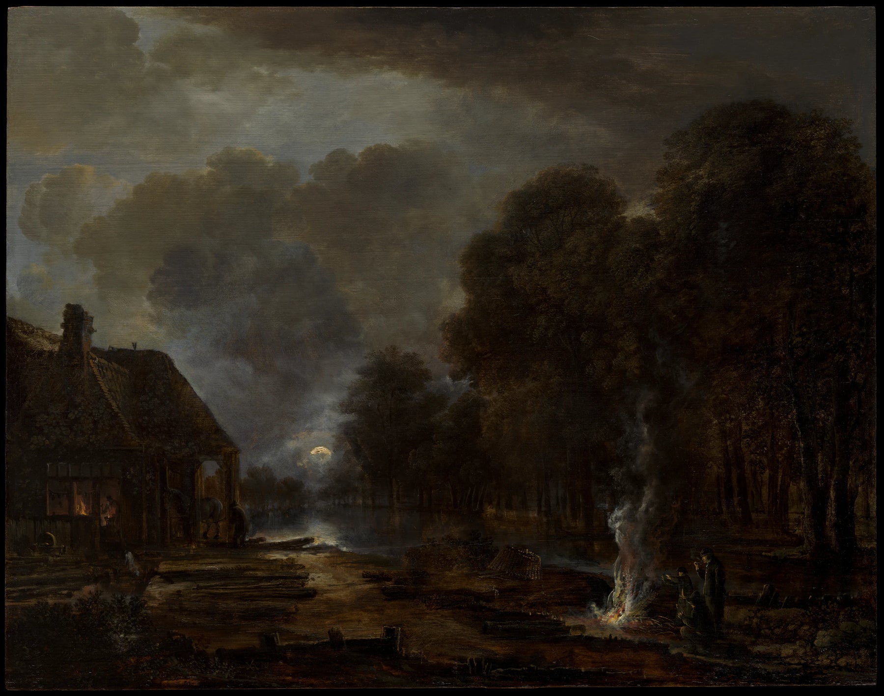 Le maréchal-ferrant - Aert van der Neer