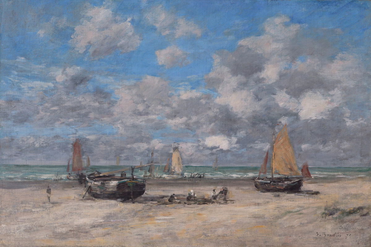 스헤베닝겐의 썰물 - Eugène Boudin