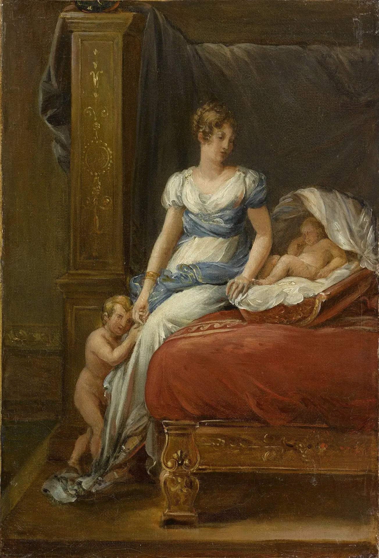 Marie-Annonciade-Caroline Bonaparte reine de Naples et ses enfants - François Gérard - Alpha Reproduction