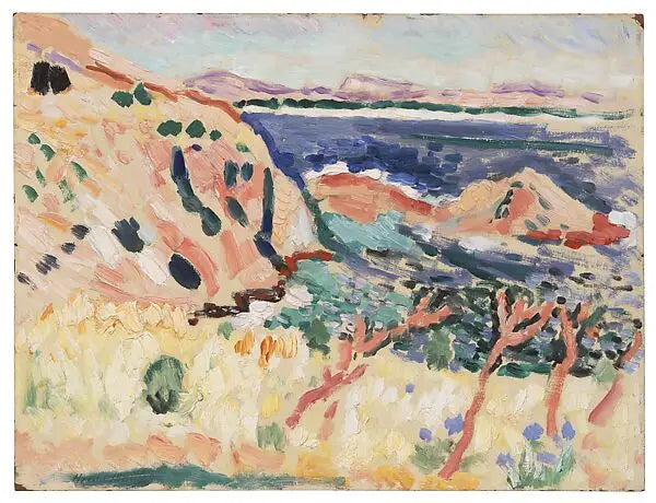 Reproduction du tableau « Marine (La Moulade) - Henri Matisse » par Alpha Reproduction en peinture à l’huile