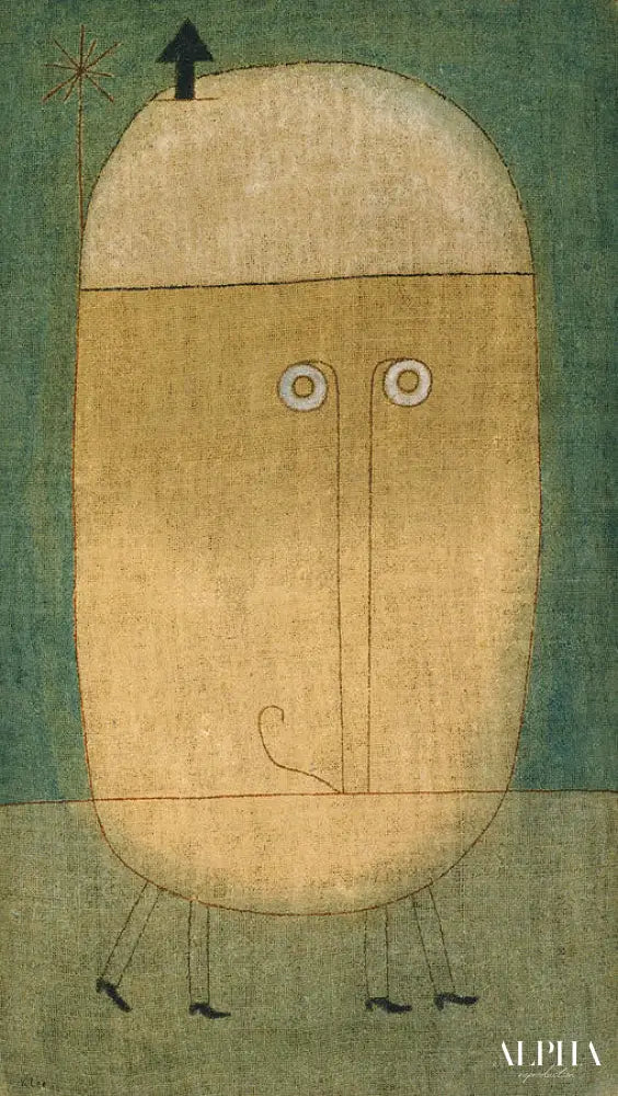 masque de la peur - Paul Klee - Reproductions de tableaux et peintures haut de gamme