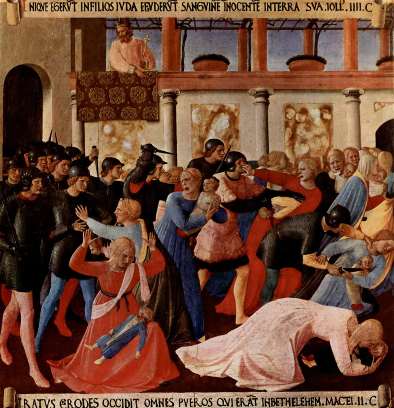 베들레헴의 무고한 희생자들 - 프라 앙젤리코

Source:
Massacre des Innocents à Bethléem - Fra Angelico