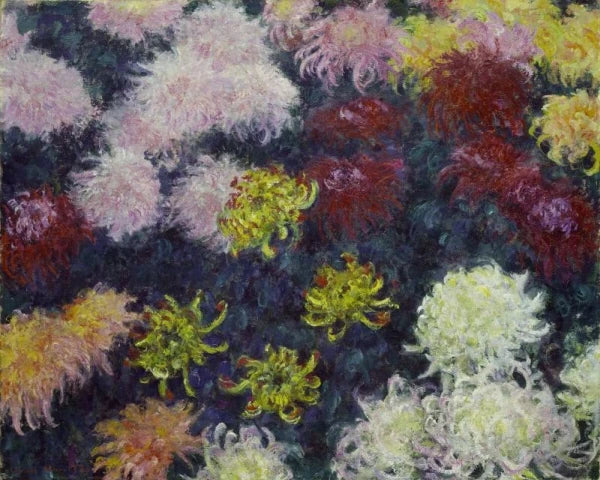 국화 무리 - Claude Monet