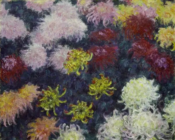 국화 무리 - Claude Monet